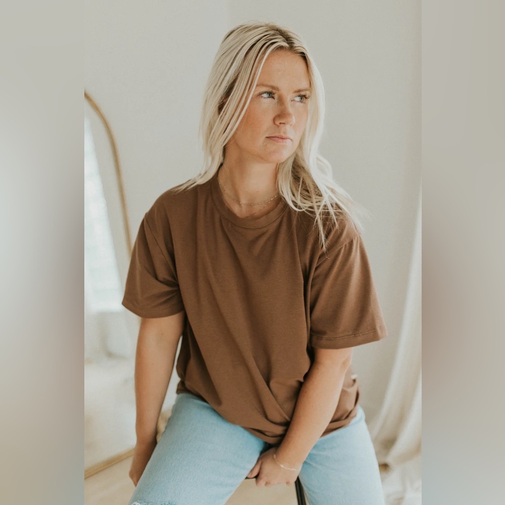 Jax & Lennon Sage Ladies Basic Tee Shirt - Picture 2 of 5